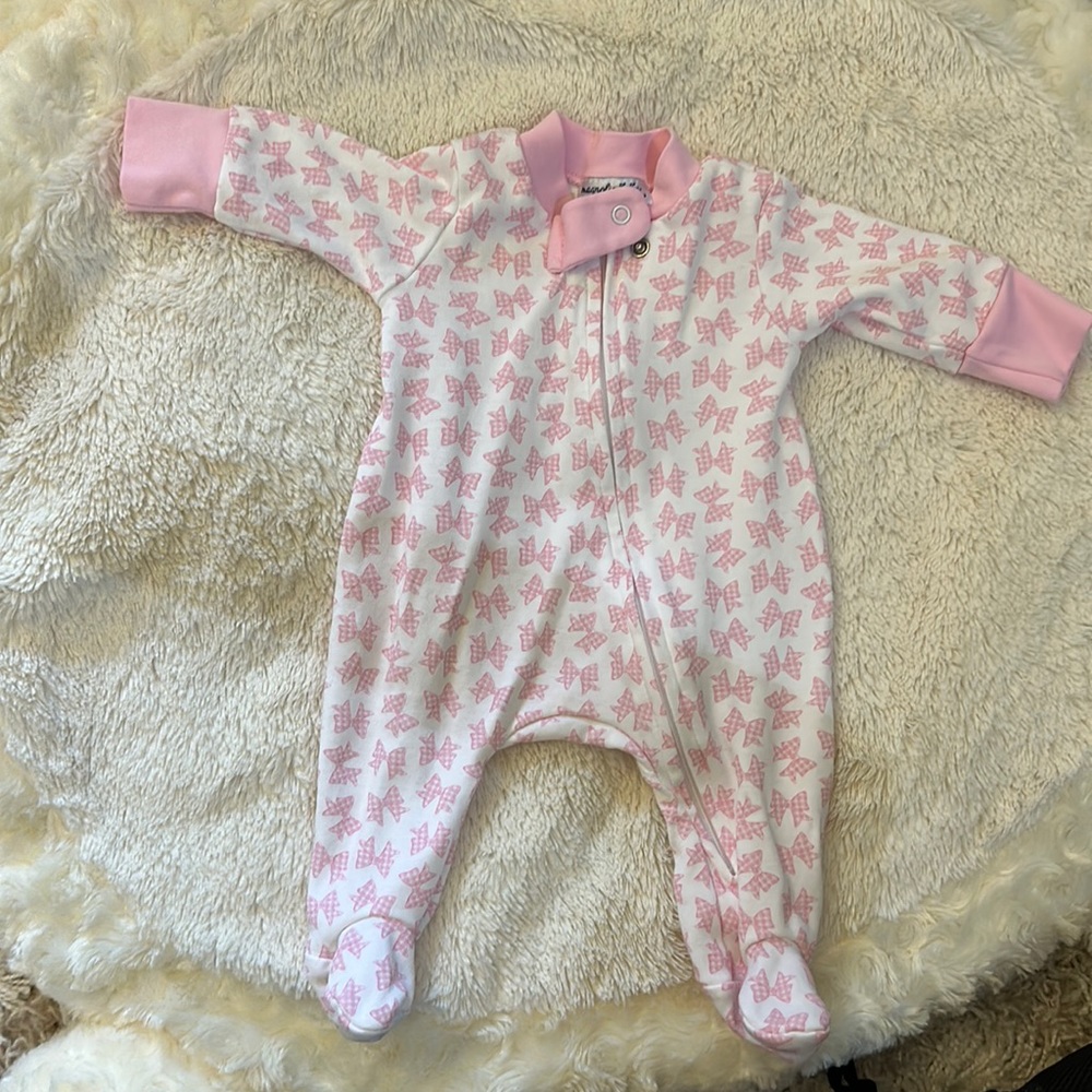 Magnolia baby zippered onesie